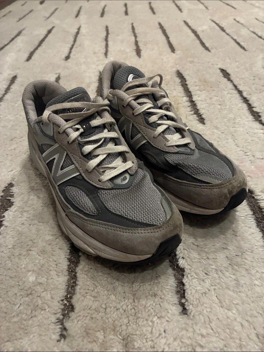 New Balance Women’s Grey & Black Casual Sneakers